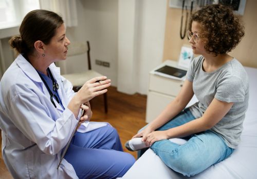 teen in a women's health clinic